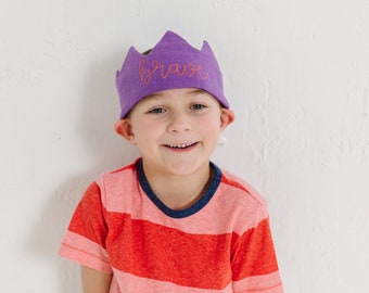 Kids Positive Affirmation Toy | Mindfulness Gift for Children | Brave Kids Crown