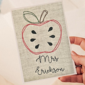 Cadeaux d'appréciation du directeur d'école, carte de remerciement personnalisée pour chauffeur de bus, carte de remerciement brodée pour chauffeur de bus