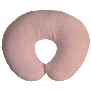 Nursing Pillow Cover in Rose Linen