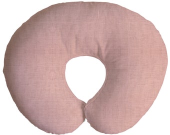 Nursing Pillow Cover in Rose Linen