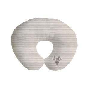 Customized Nursing Pillow, Monogrammed Nursing Pillow Cover, Baby Bedding with Bow, Nursing Pillow Cute Personalized Baby Girl Nursery Decor