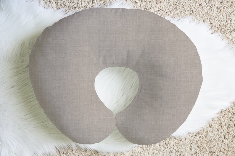 Nursing Pillow Cover in Natural Linen image 3