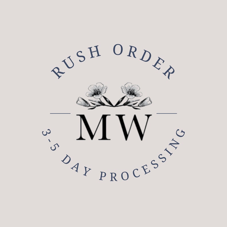 Rush Order Processing 2 Business Days image 1