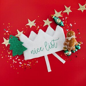 Lista de buenos deseos de Papá Noel, diademas para fiestas navideñas, accesorios para fotomatón con cartas de Papá Noel, cartas para Papá Noel, cartas de Papá Noel, accesorios para fotos navideñas