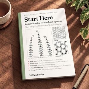 Pattern Drawing for Beginners | 12 Guided Doodle Lessons, Tracing Exercises & Your First Finished Tiles | Mindful Pattern Drawing Part 1