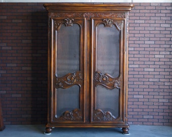 Country French Hutch ~ Curio Cabinet ~ Bookcase ~ Armoire ~ Display Cabinet ~ French Provincial Cabinet