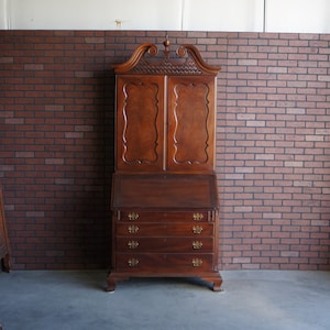 Secretary Desk ~ Desk ~ Vintage Secretary Desk ~ Traditional Mahogany Secretary Desk