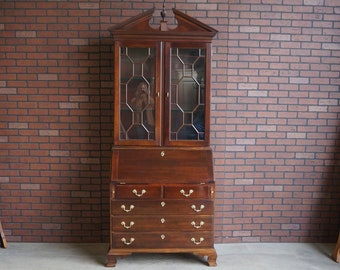 Stickley Secretary Desk ~ Desk ~ Chippendale Secretary Desk ~ Traditional Mahogany Secretary Desk