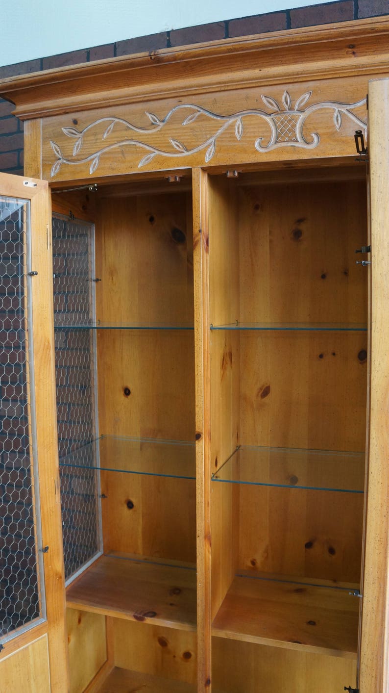 China Hutch Display Bookcase Curio Etsy