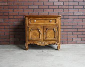 Nightstand ~ Pierre Deux Style Nightstand ~ Bedside Chest ~ French Nightstand ~ Cabernet Collection Nightstand by Drexel Heritage
