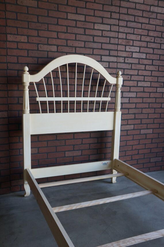 Twin Bed Frame Country Cottage Bed Country French Wheatback Bed by Ethan Allen Etsy