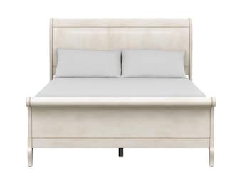 Ethan Allen Queen Sleigh Bed ~ Maison Chloe Bed Frame