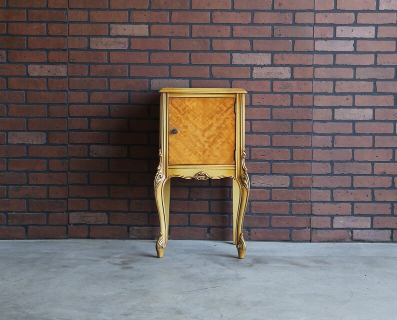 Antique Nightstand French Bedside Table Vintage Nightstand Etsy