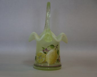 Yellow Custard Glass Fenton 