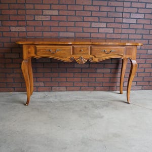 Console ~ Entry Table ~ Hall Table ~ Country French Sofa Table by Ethan Allen