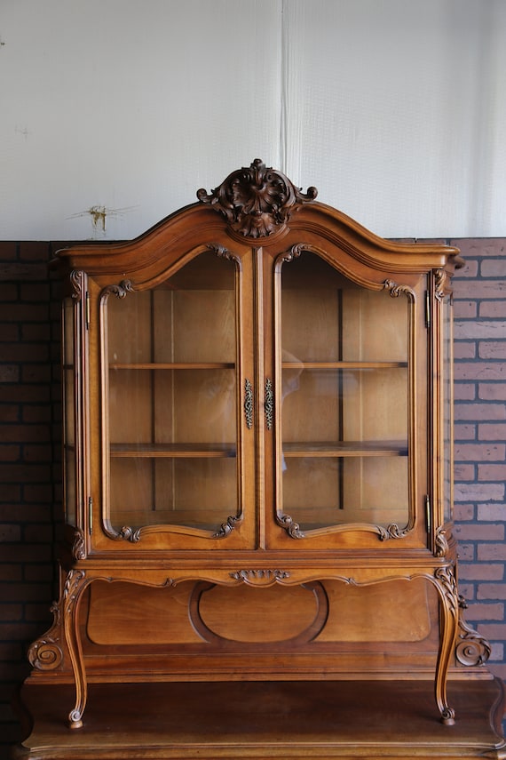 Antique French China Cabinet ~ French Provincial Hutch Antique French China Cabinet ~ French Provincial Hutch
