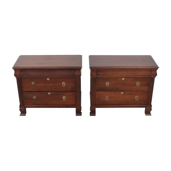 Nightstands ~ Bedside Chests ~ Night Tables ~ Ethan Allen British Classics Nightstands ~ A Pair