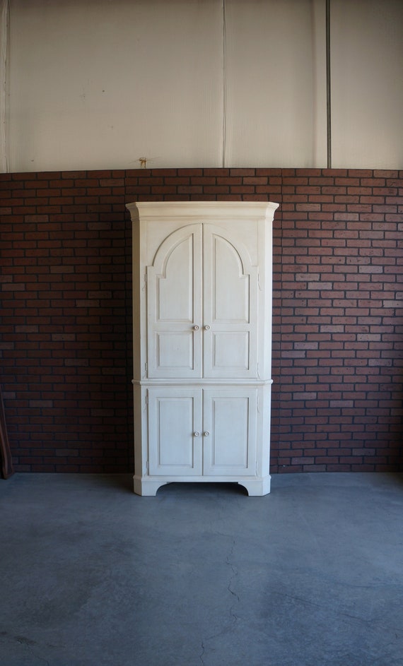 Corner China Cabinet Display Cabinet Storage Cabinet New Country Corner Cabinet by Ethan Allen Etsy