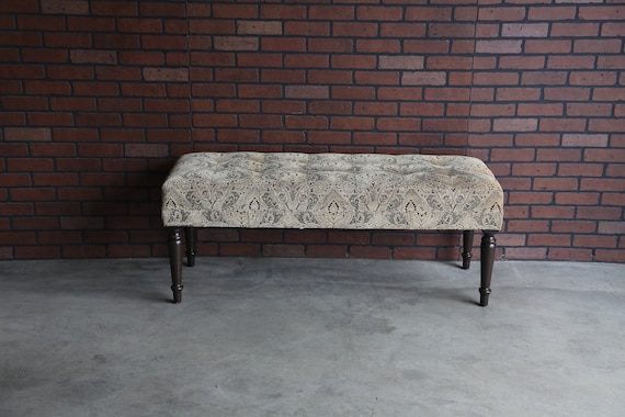 Bench Upholstered Bench Tufted Bench Seat Wellesley Bench by Ethan