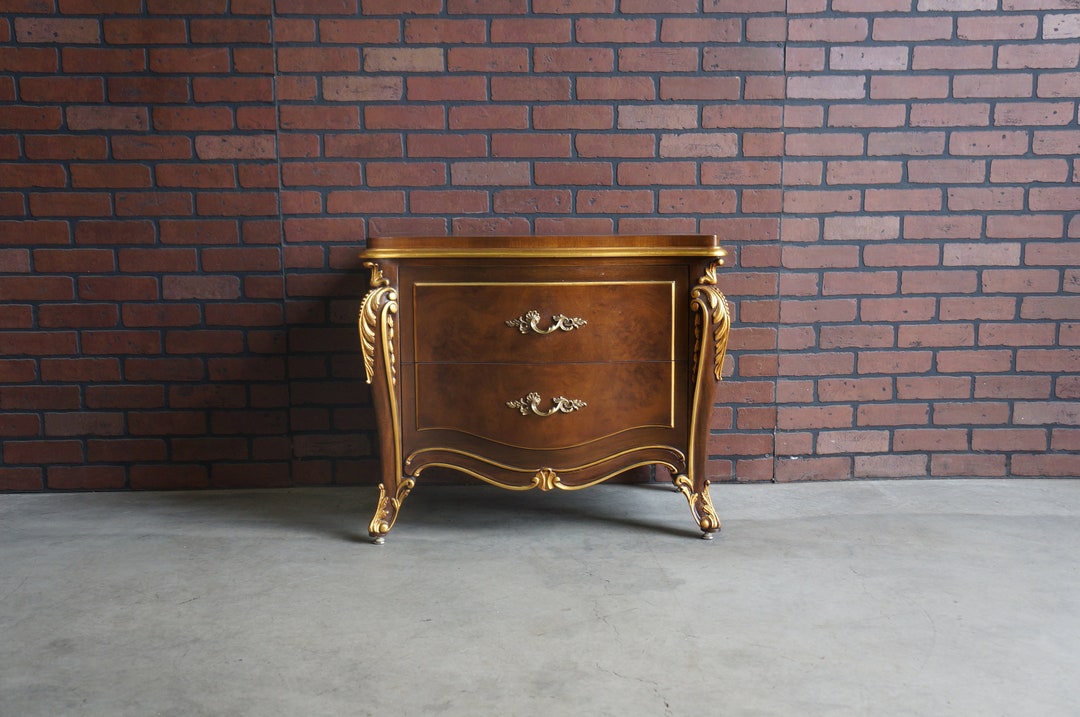 French Provincial Nightstand ~ Bedside Table ~ Vintage French Style ...
