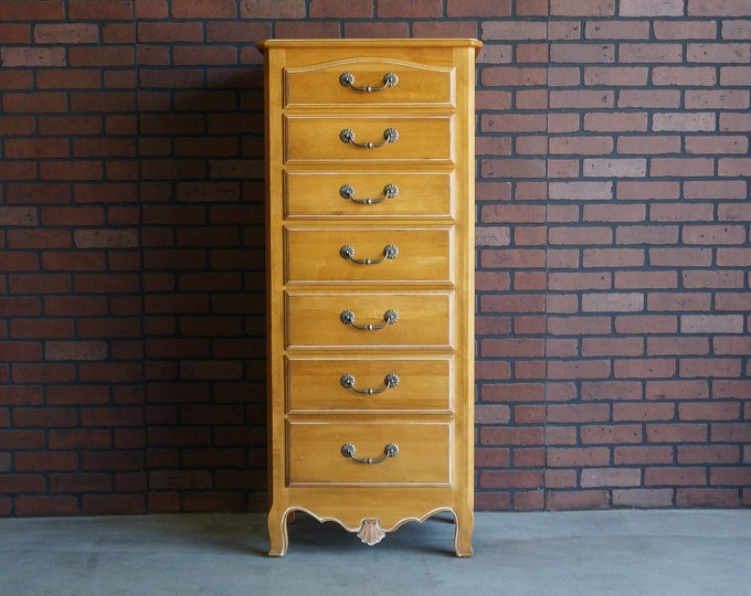 Tall Dresser French Provincial Tall Chest of Drawers Country French