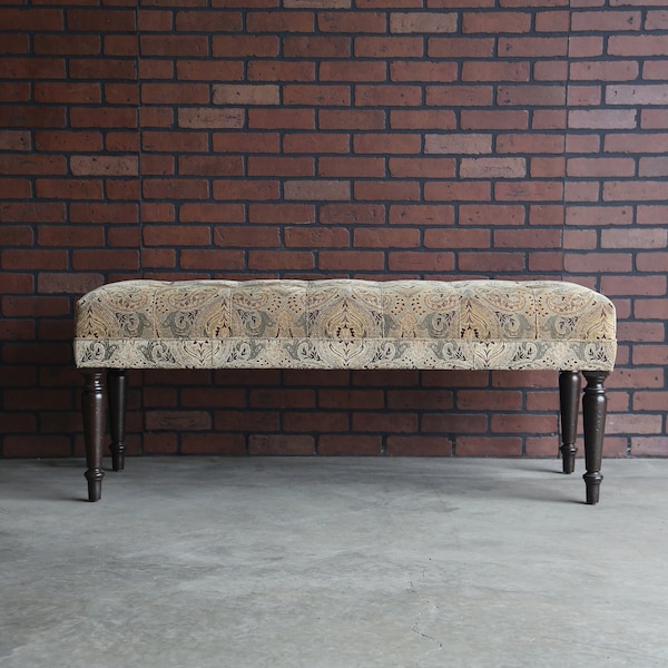 Upholstered Bench Etsy