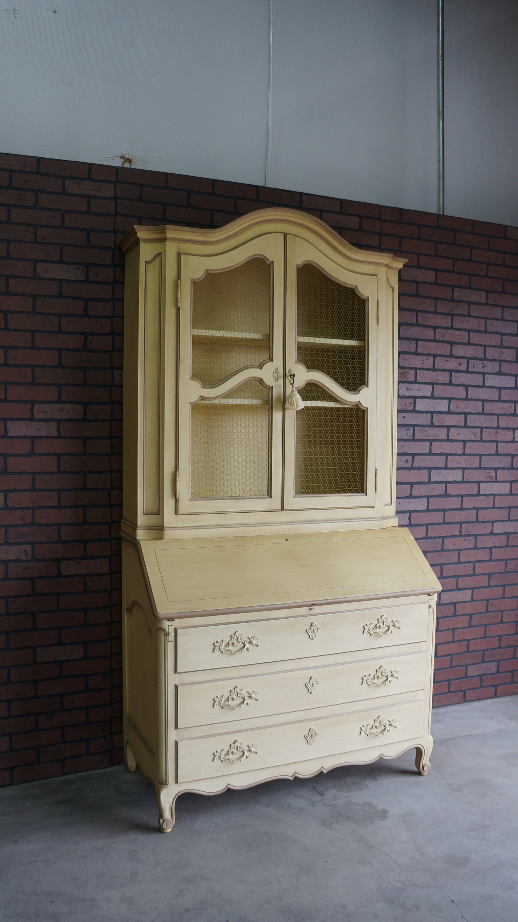 French country secretary desk with hutch discount