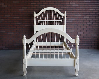 Twin Bed Frame ~ Country Cottage Bed ~ Country French Wheatback Bed by Ethan Allen