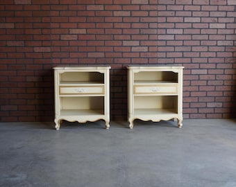 Nightstands ~ Bedside Tables ~ Night Tables ~ Painted Nightstands by Drexel ~ A Pair