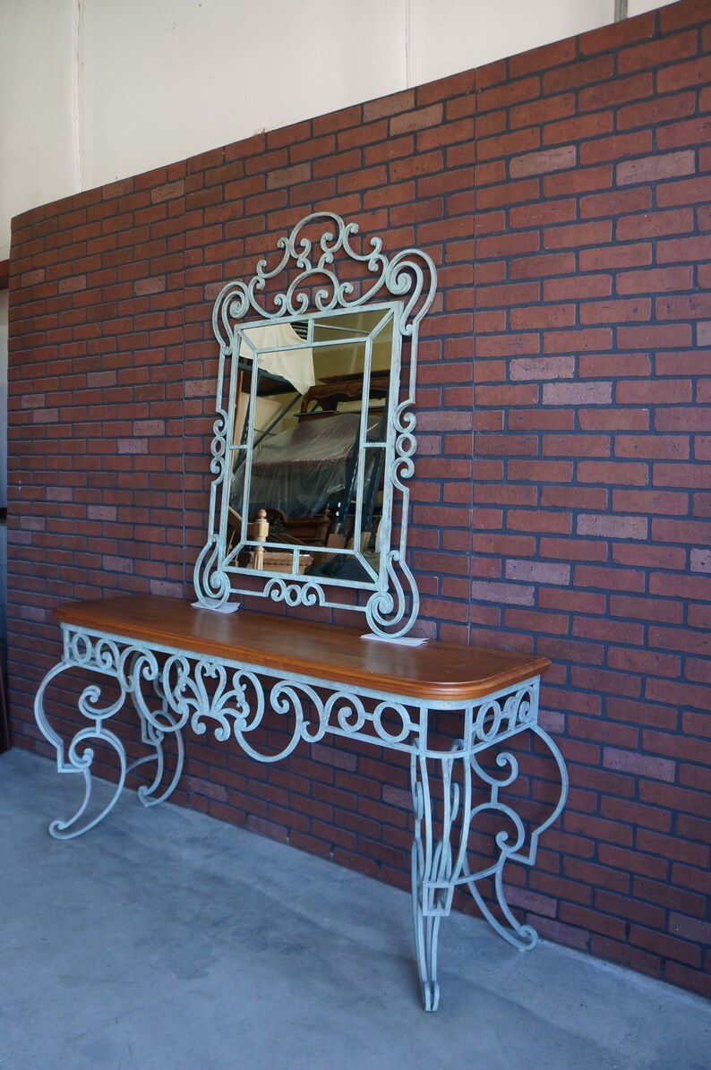 Console With Mirror ~ Entry Table ~ Hall Table ~ French Provincial ...