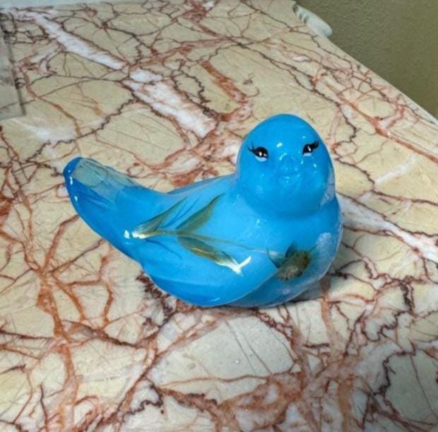 Fenton Blue Birds - Etsy