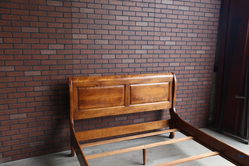 French Provincial Queen Sleigh Bed Queen Bed Frame Country Etsy