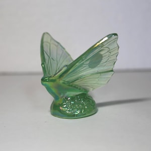 Fenton Glass Butterfly Green - Etsy