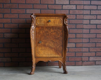 Antique Nightstand ~ French Bedside Table ~ Vintage Nightstand ~ French Provincial Nightstand