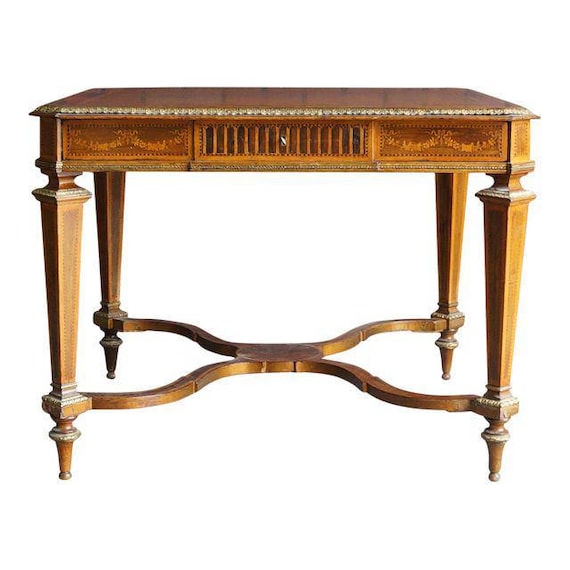 Writing Desk French Regency Desk Library Table Antique Table