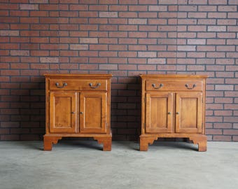 Nightstands ~ Bedside Chest ~ Night Table ~ Country Crossings Nightstands by Ethan Allen ~ A Pair