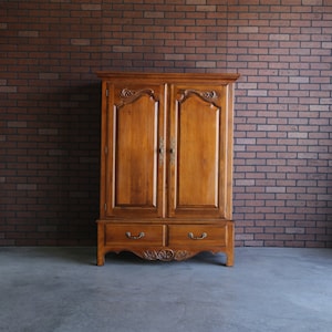TV Cabinet ~ French Provincial Armoire ~ Country French Video Cabinet by Ethan Allen