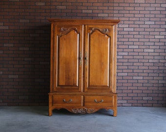TV Cabinet ~ French Provincial Armoire ~ Country French Video Cabinet by Ethan Allen