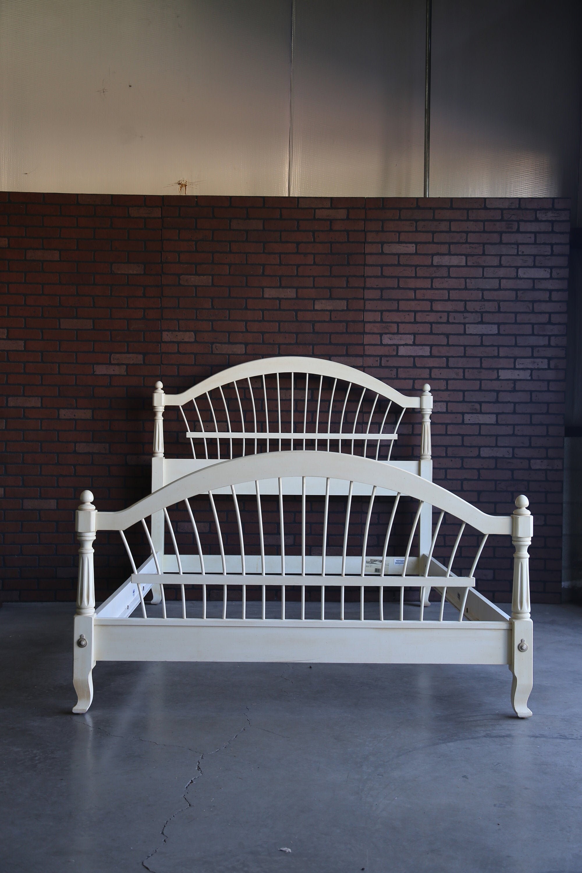 Queen Bed Frame Country Cottage Bed Wheatback Bed Etsy