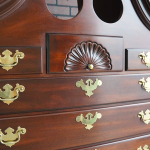 Highboy Tall Chest of Drawers Chest on Chest Queen Anne Highboy Dresser image 2