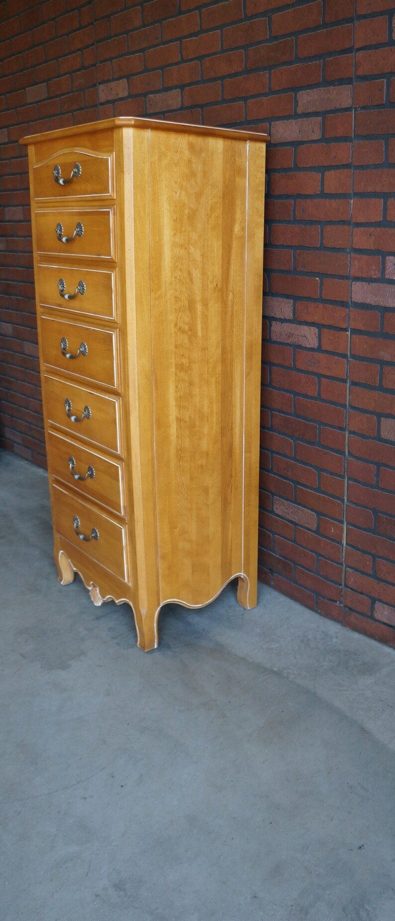 Tall Dresser French Provincial Tall Chest of Drawers Etsy