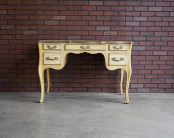 Desk ~ Writing Desk ~ Vintage Desk ~ French Provincial Desk ~ Painted French Style Desk