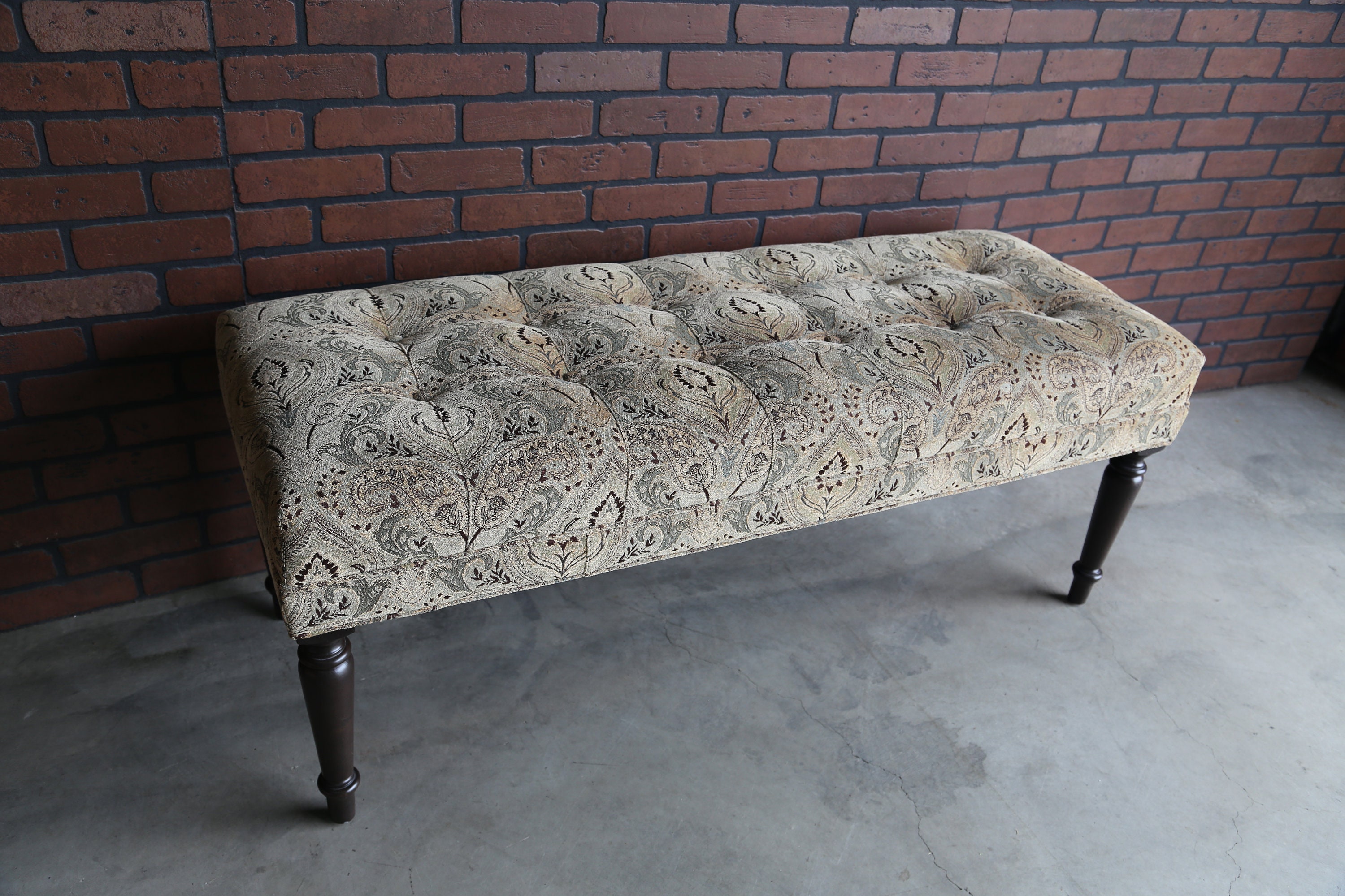 Bench Upholstered Bench Tufted Bench Seat Wellesley Bench by Ethan