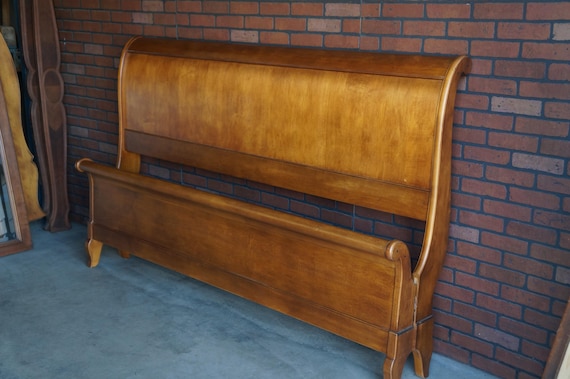 King Sleigh Bed Chloe Sleigh Bed by Ethan Allen Etsy