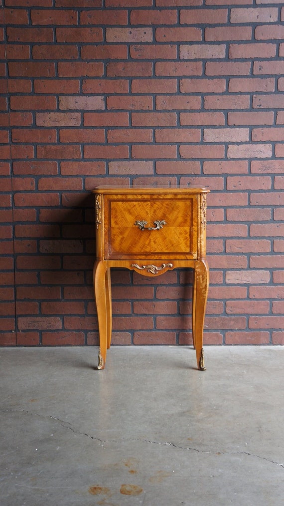 Antique Nightstand Bedside Table Vintage Nightstand Etsy