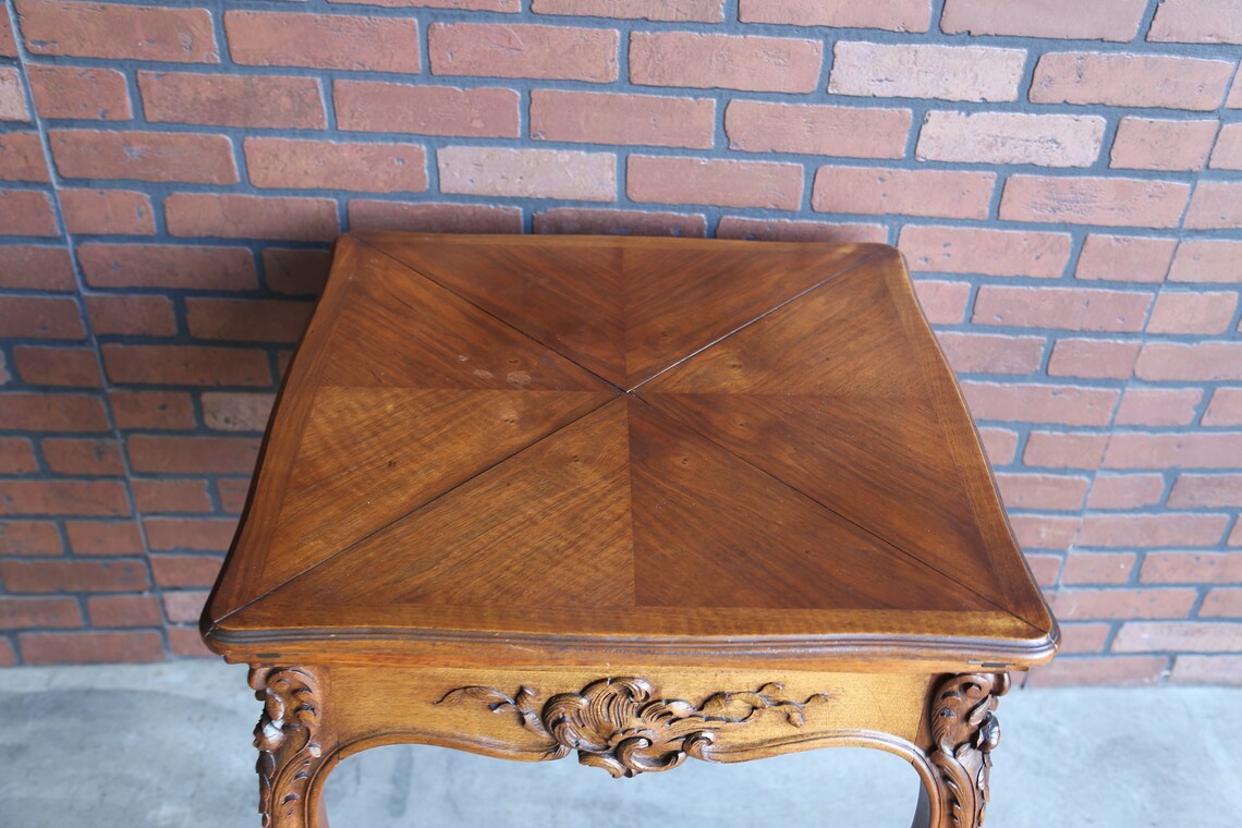 Antique French Game Table Louis XV Carved Table French Etsy