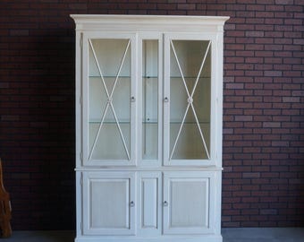 China Hutch ~ Tall Display Cabinet ~ Linen Cabinet ~ Swedish Home China Cabinet by Ethan Allen
