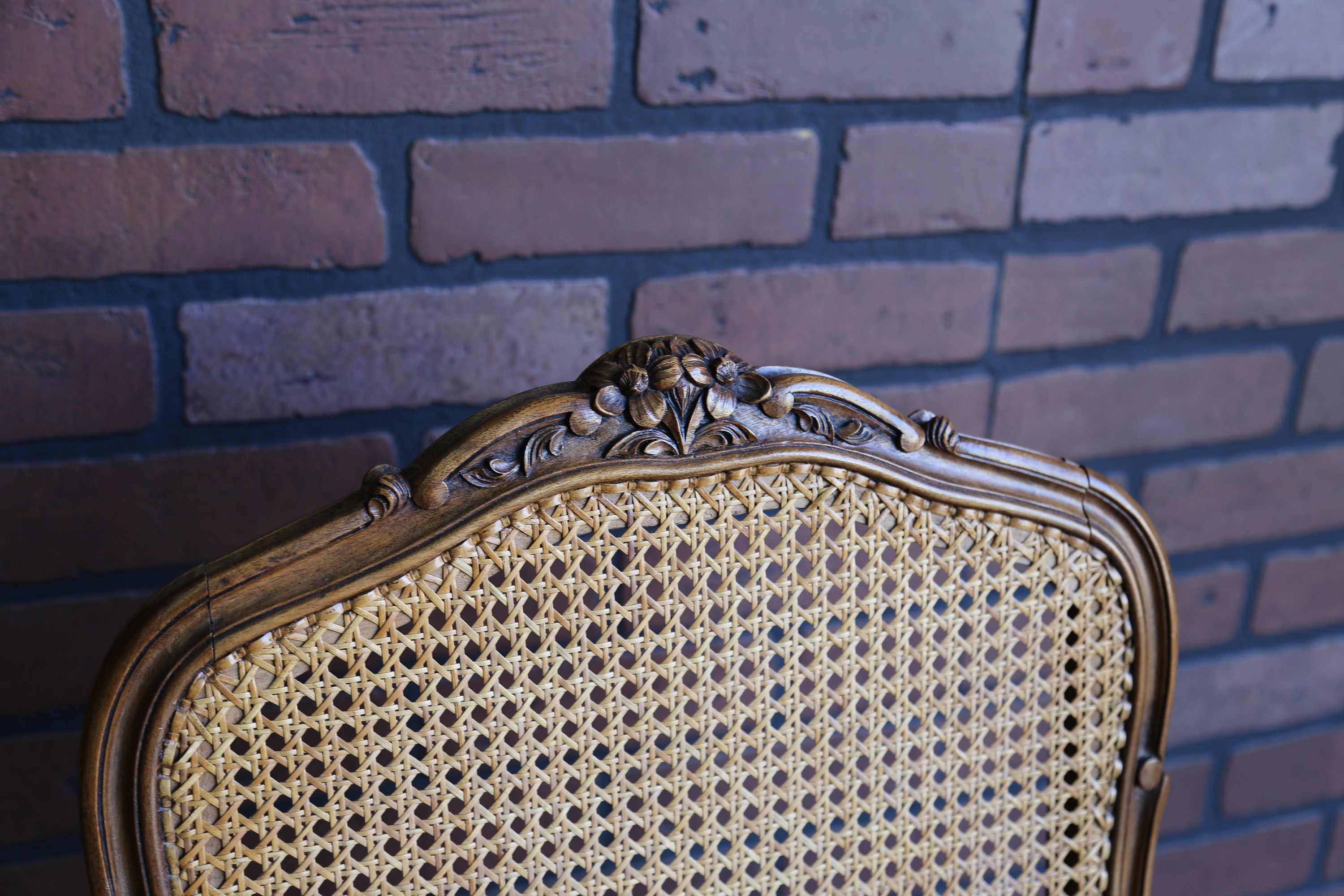 French Antique Side Chairs Cane Dining Chairs Carved Wood - Etsy