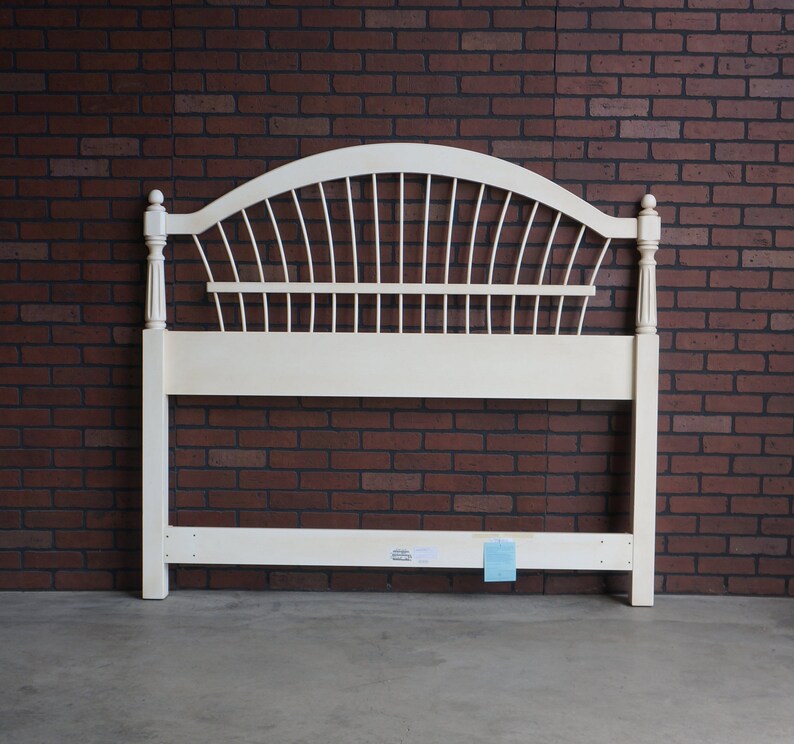 Headboard Queen/full Headboard Cottage Bed Country French Wheatback