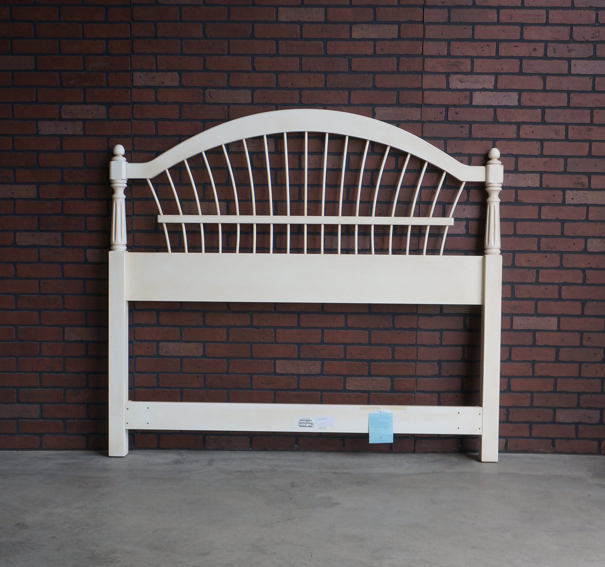 Headboard Queen/full Headboard Cottage Bed Country French Wheatback